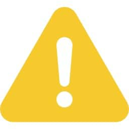 黄色い注意マーク