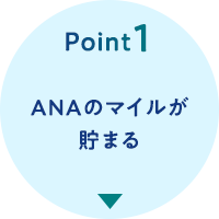 Point1 ANAのマイルが貯まる