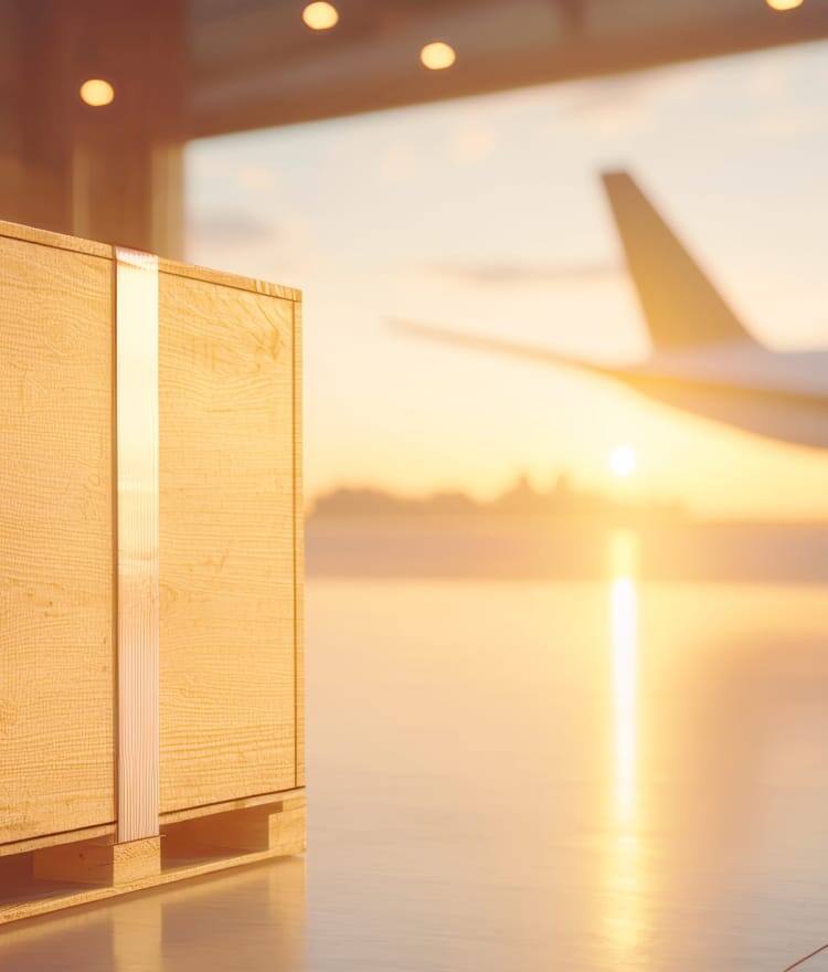 航空機と貨物