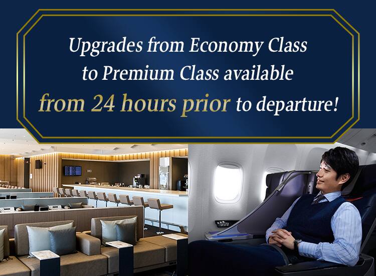 Upgrades from Economy Class to Premium Class available from 24 hours prior to departure!