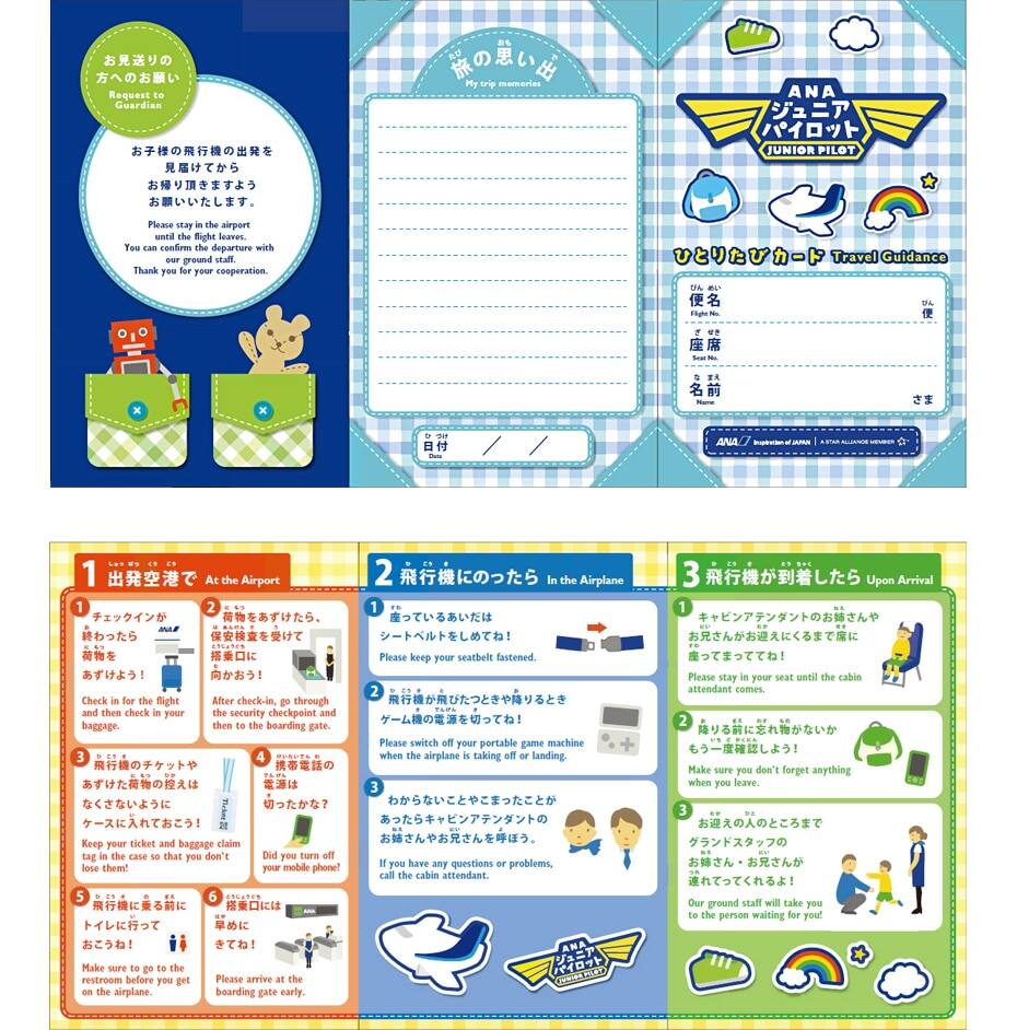 Kid's Travel Instruction Card
