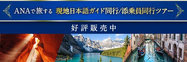 ANAで旅する 現地日本語ガイド同行/添乗員同行ツアー 好評発売中