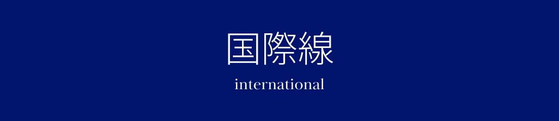 国際線 international