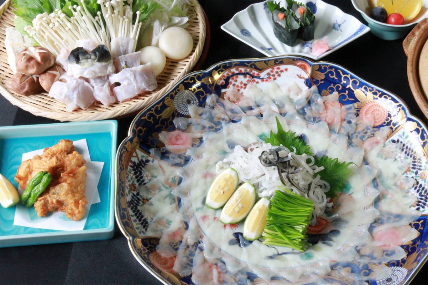 pufferfish bred in the waters of Bungo