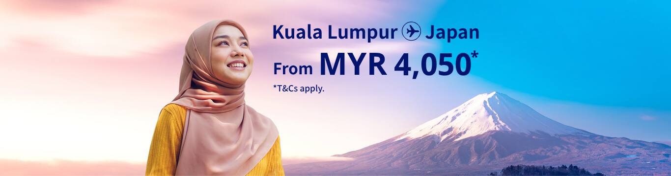 Kuala Lumpur - Japan from MYR 4050! T&Cs apply.