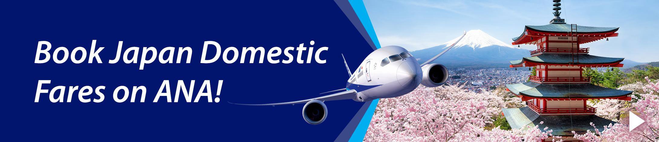 Book Japan Domestic Fares on ANA!