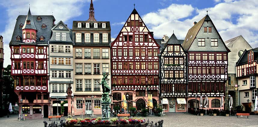 a landscape of Frankfurt