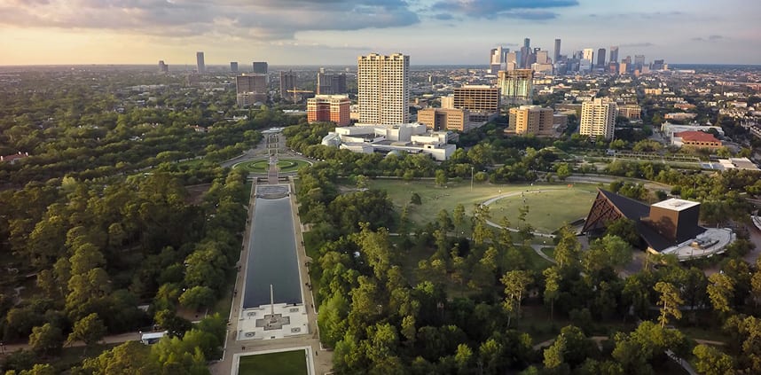 a landscape of Houston