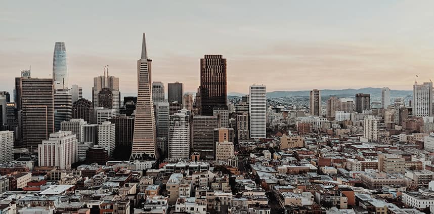 a landscape of San Francisco