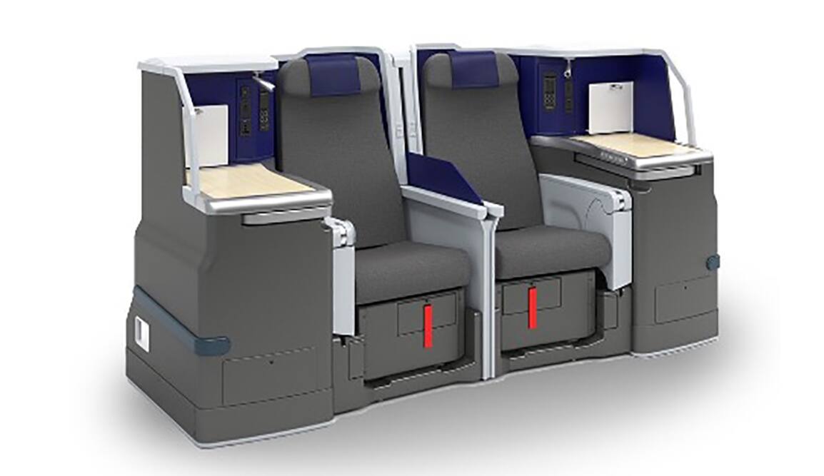 A380ビジネスクラスの座席
