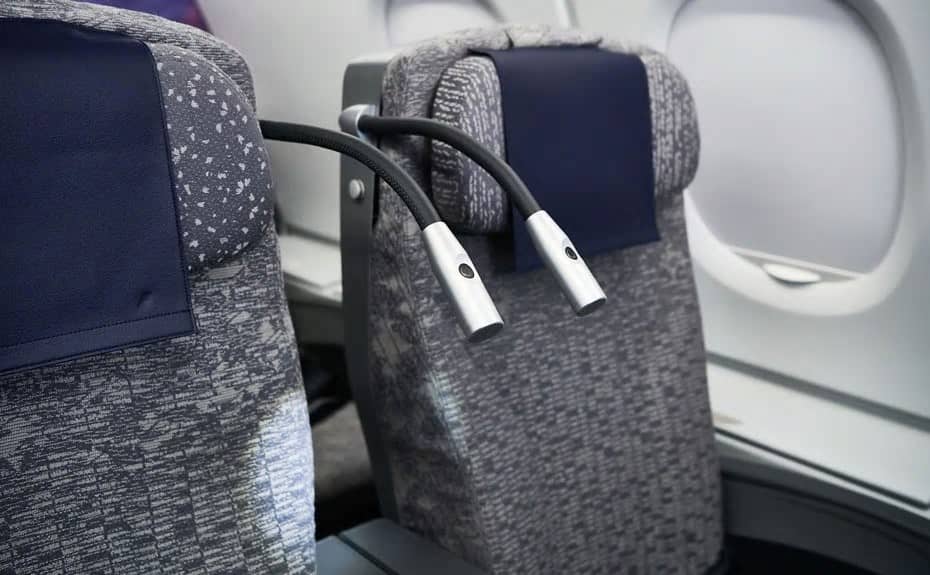 A380 Premium Economy seats light