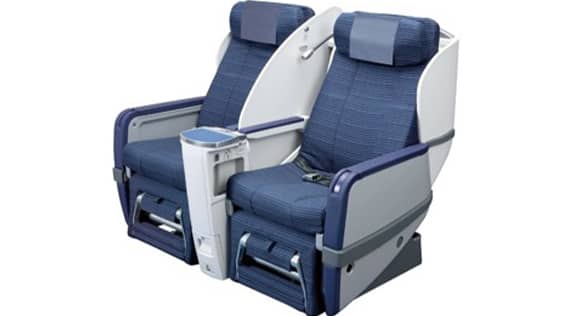 B787-8（240席）ビジネスクラス座席の写真