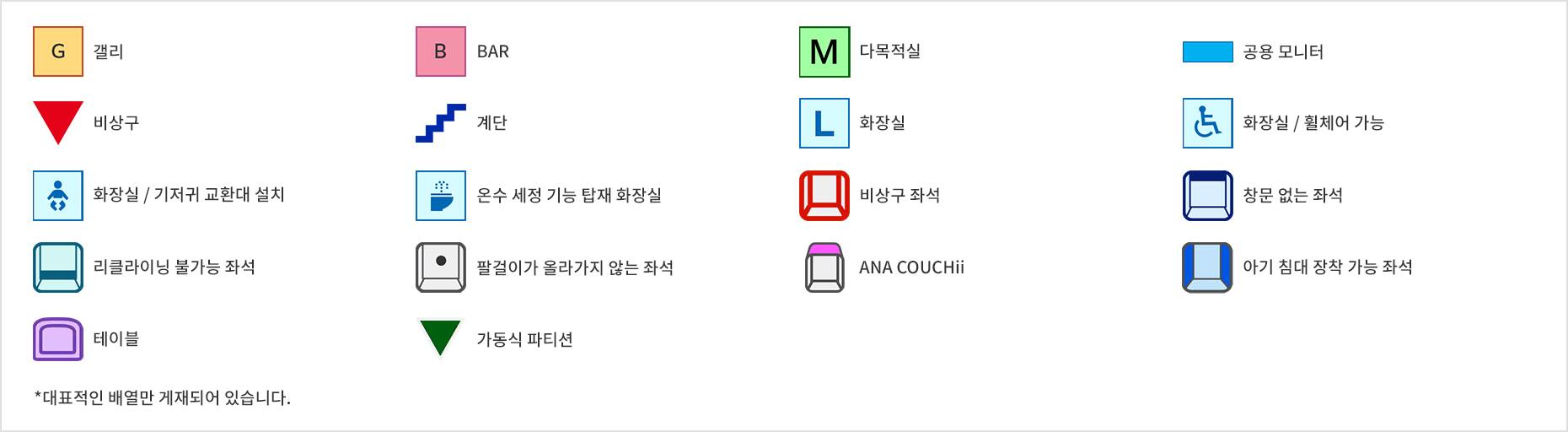 좌석표 범례