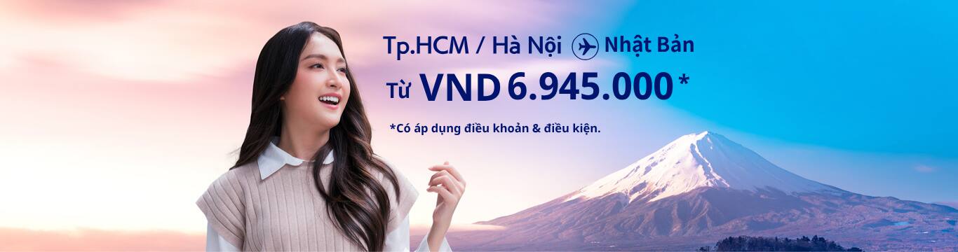 Hà Nội / Tp. HCM - NHẬT từ  6.945.000 VND Có áp dụng điều khoản & điều kiện 