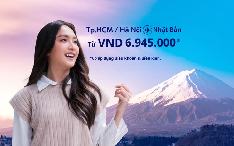 Hà Nội / Tp. HCM - NHẬT từ  6.945.000 VND Có áp dụng điều khoản & điều kiện 